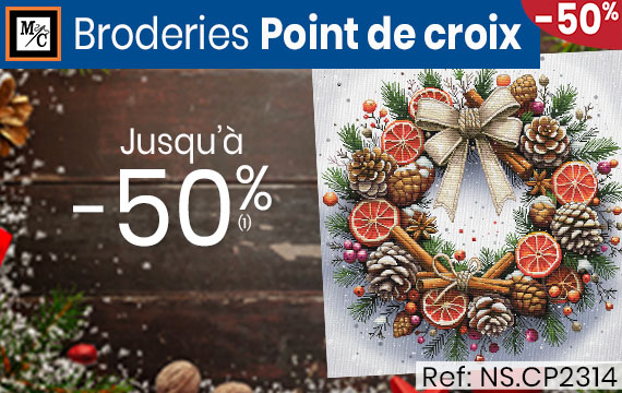 Broderies points de croix