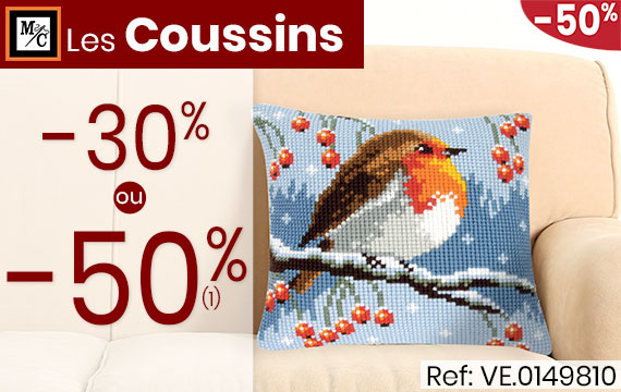 Les coussins à broder