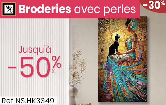 Broderies avec perles