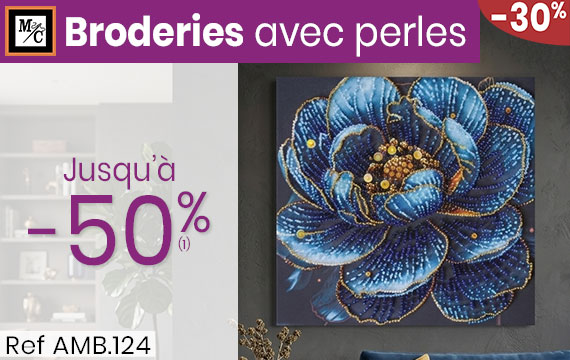 Broderies avec perles