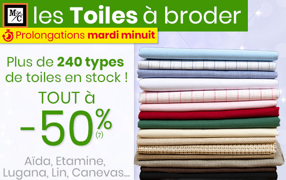 Toiles à broder