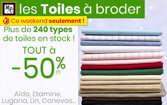 Toiles à broder