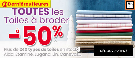 Toiles à broder
