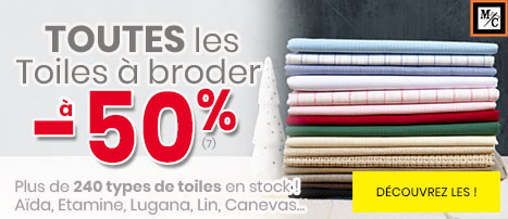 Toiles à broder