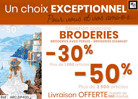 Broderies, perles et Diamant