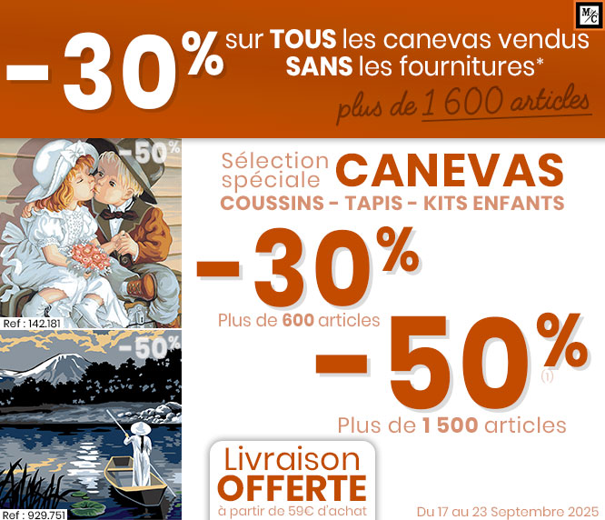 Canevas, coussins, tapis ...