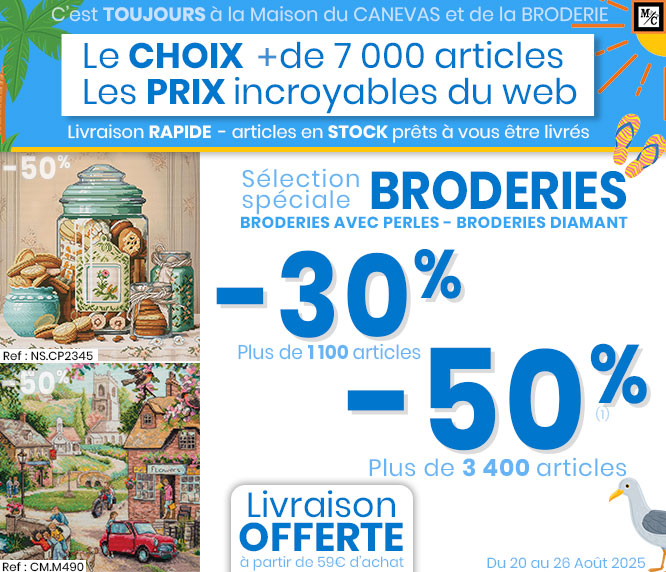 Broderies, broderies avec perles, broderies Diamant