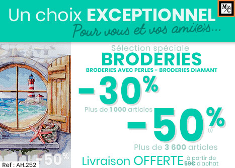 Broderies, perles et Diamant