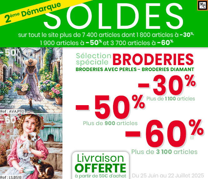 Soldes broderies, broderies Diamant, ...