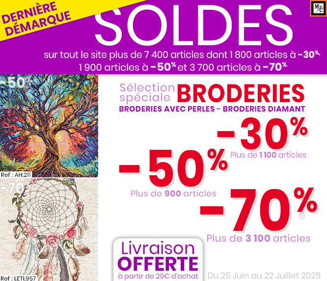 Soldes broderies, broderies Diamant, ...