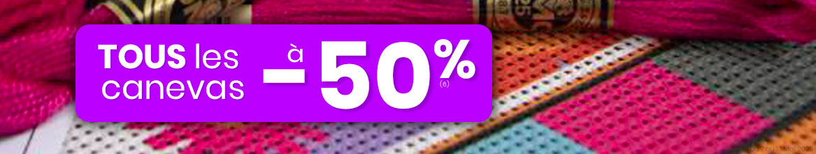 Tous les canevas à -50% Tous les canevas à -50%