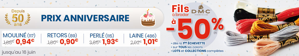 Offre spéciale sur les fils à broder DMC Offre spéciale sur les fils à broder DMC