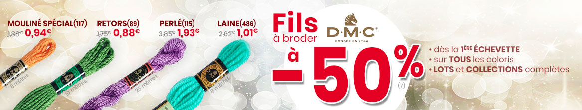 Offre spéciale sur les fils à broder DMC Offre spéciale sur les fils à broder DMC