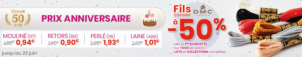 Offre spéciale sur les fils à broder DMC Offre spéciale sur les fils à broder DMC