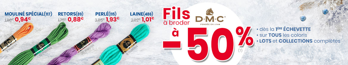 Offre spéciale sur les fils à broder DMC