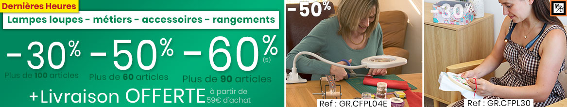 Lampes, loupes, métiers, accessoires, ... Lampes, loupes, métiers, accessoires, ...
