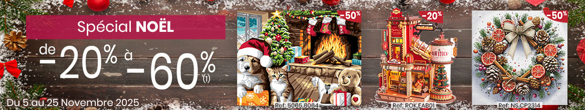 Kit broderie et point de croix Noël, Broderie Diamant, Canevas...