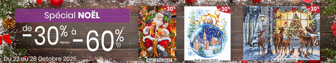 Kit broderie et point de croix Noël, Broderie Diamant, Canevas... Kit broderie et point de croix Noël, Broderie Diamant, Canevas...