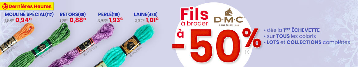 Offre spéciale sur les fils à broder DMC