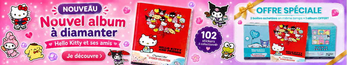 Hello Kitty : broderies, broderies Diamant et Loisirs créatifs Hello Kitty : broderies, broderies Diamant et Loisirs créatifs