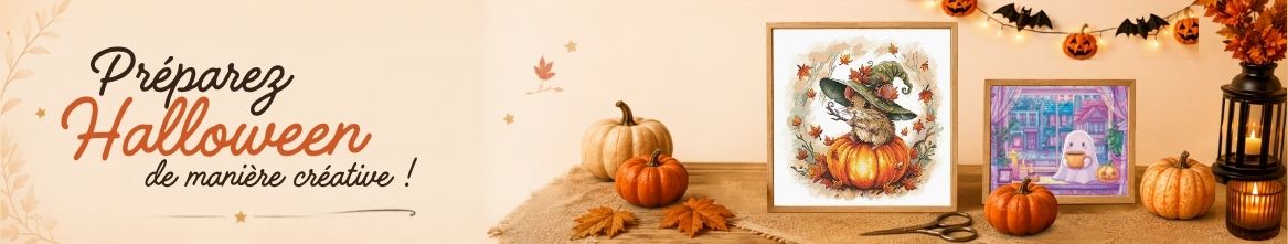 Broderies, canevas et loisirs créatifs pour Halloween