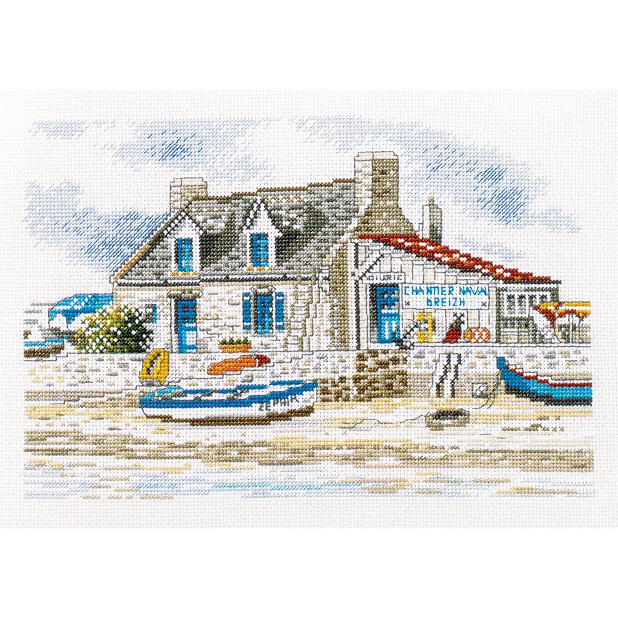 Kit Canevas Complet Fleurs 11CT – 40x50 Cm – Broderie Point De Croix Imprimé Pour Débutant Adulte – Fils Inclus + Aiguilles – Loisirs Créatifs Relaxants