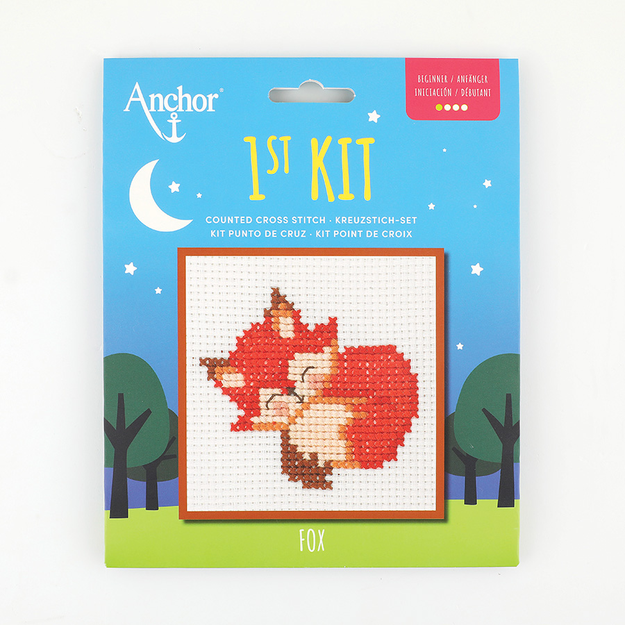 Kit Broderie Point De Croix Complet Chat - Canevas 36x46cm Pour Adultes Et Débutants