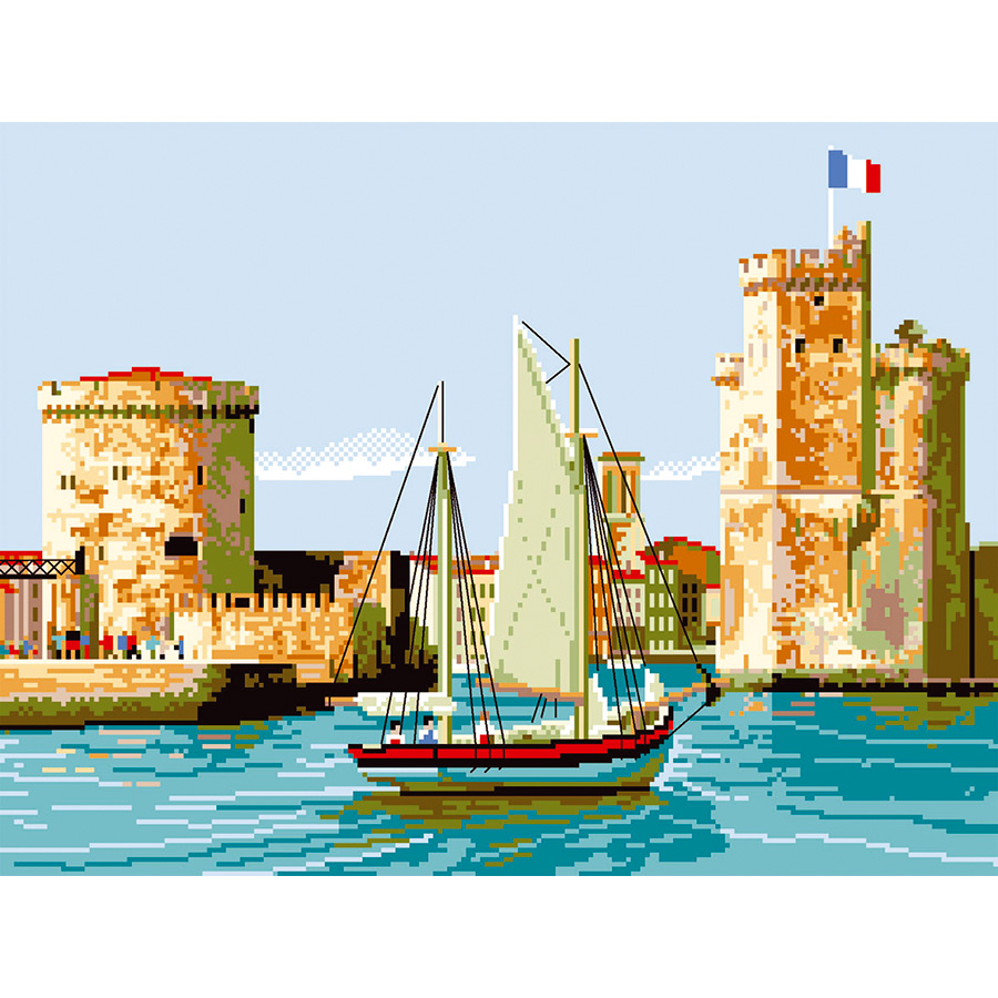 Canevas phare au couchant de Margot 153-1465