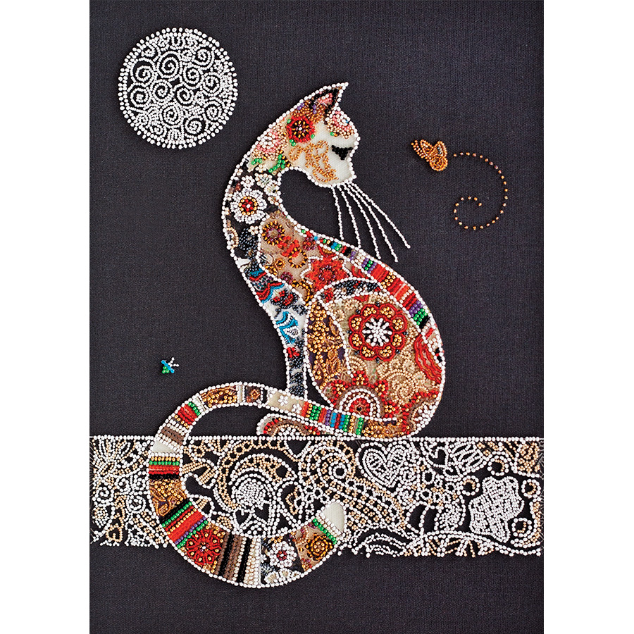 Kit Complet De Broderie De Perles Chat Kit De Broderie Perlée