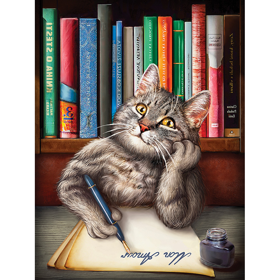 Kit De Broderie Diamant Chat Intelligent Diamond Painting