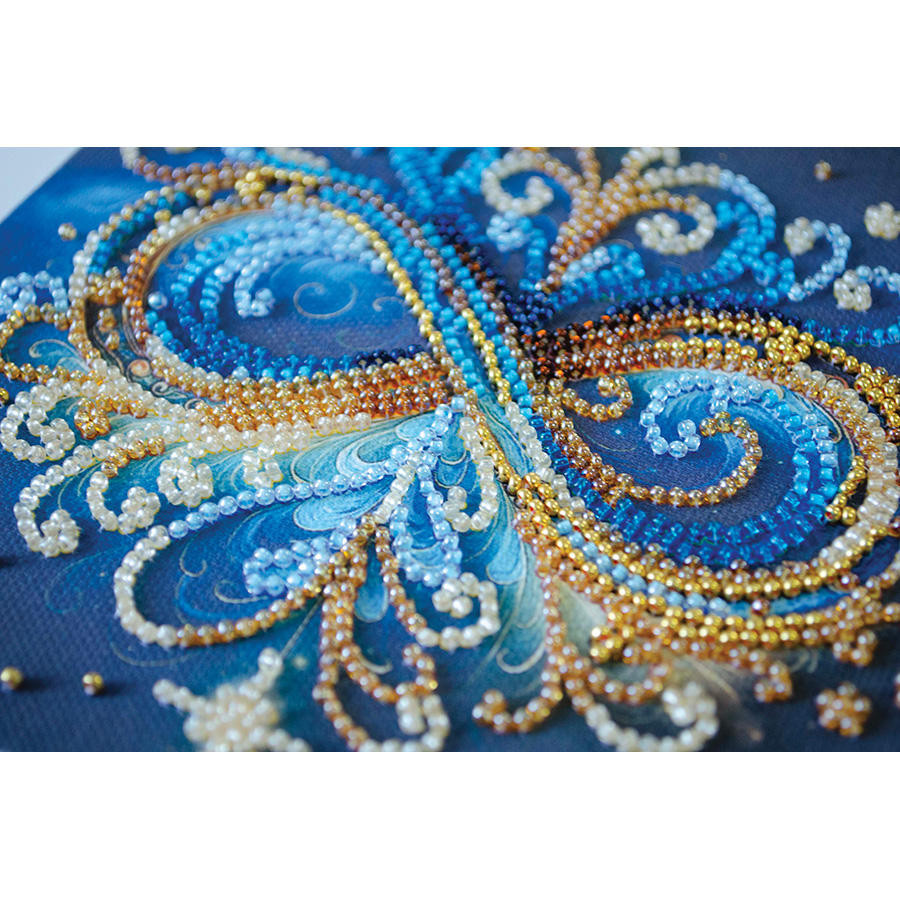 Kit De Broderie Avec Perles - Éléphant Indien - Abris Art