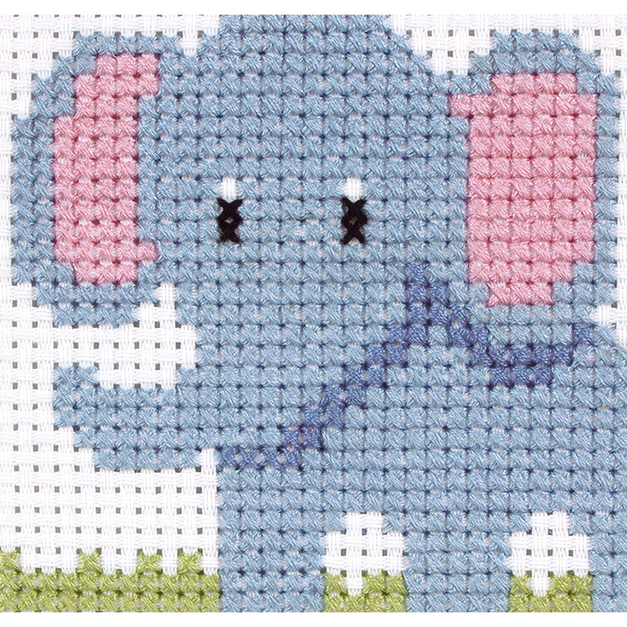 Kit Point De Croix Pour Enfant Elephant Anchor