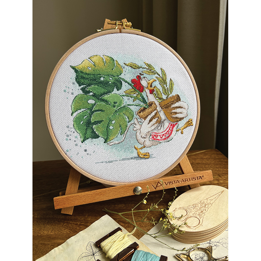 Kit Broderie Point De Croix - Route De La Forêt - Andriana