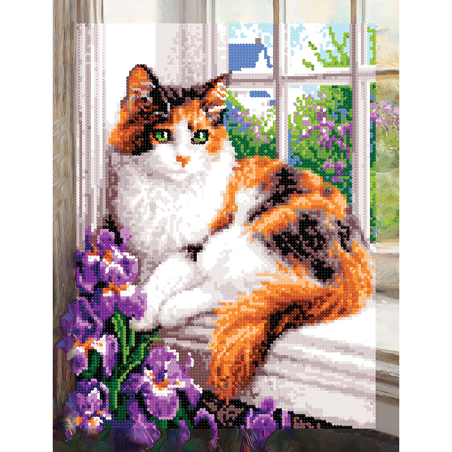 IFC-1939 DIY Mosaique Broderie Diamant Complet Plein 5D par Chat