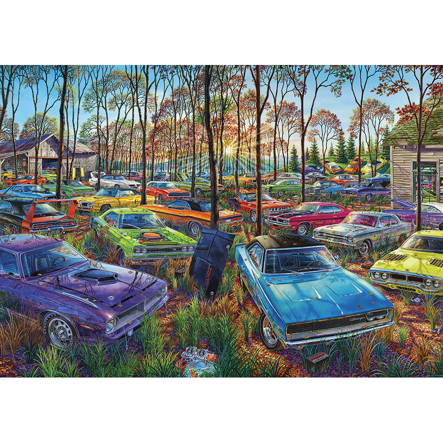 Tucocoo Casse-tête de 1000 pièces pour adultes - Jeu de graffiti - Peinture à la machine à sous - Puzzle rétro - Art de rue - Puzzle de 1 000 pièces pour
