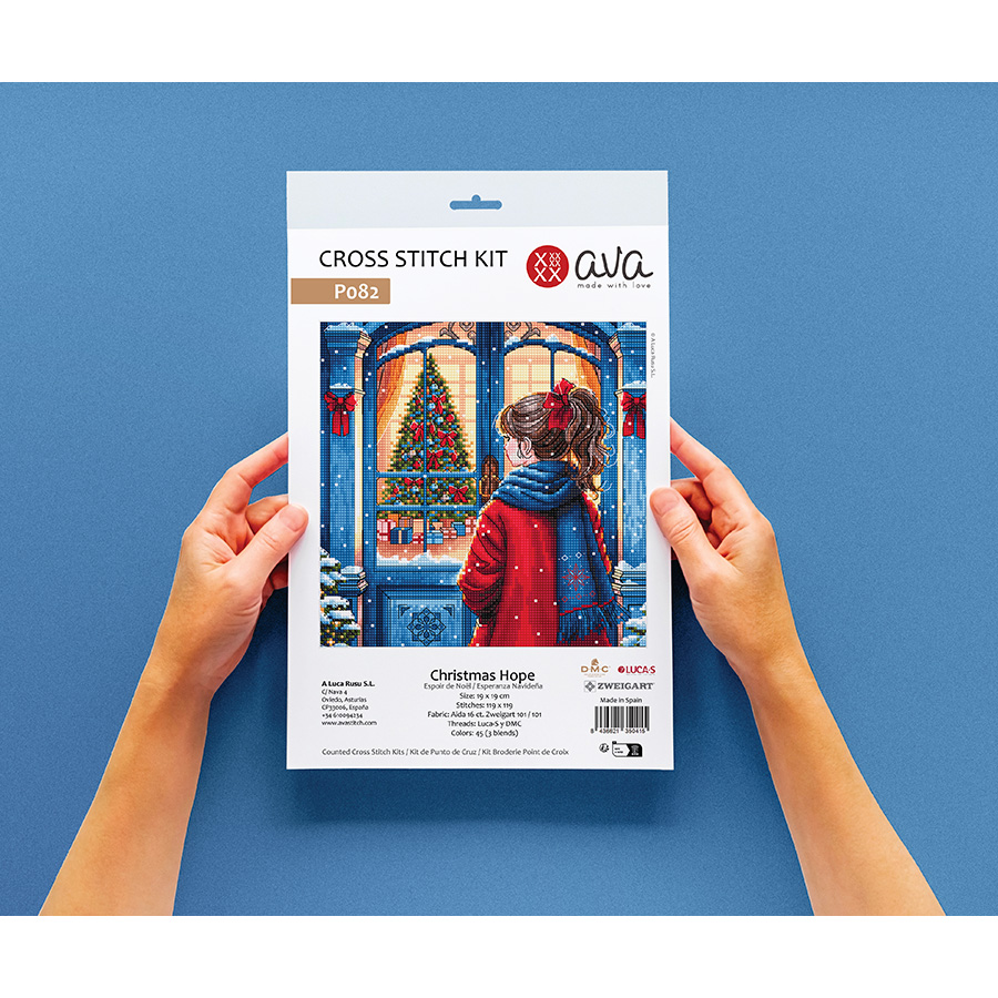 Kit De Broderie Au Point De Croix/compte à Rebours De L'Avent Pour