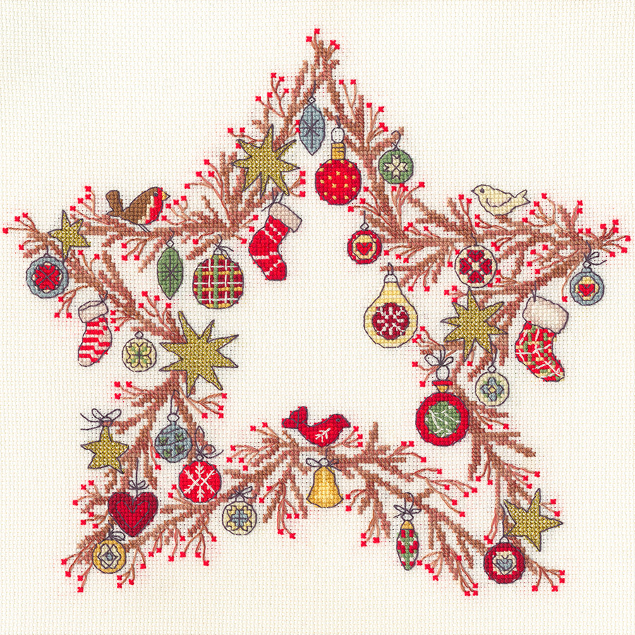 Kit De Broderie Au Point De Croix Bothy Threads - Motif Love The Lakes, Idéal Pour Les Amoureux Des Lacs
