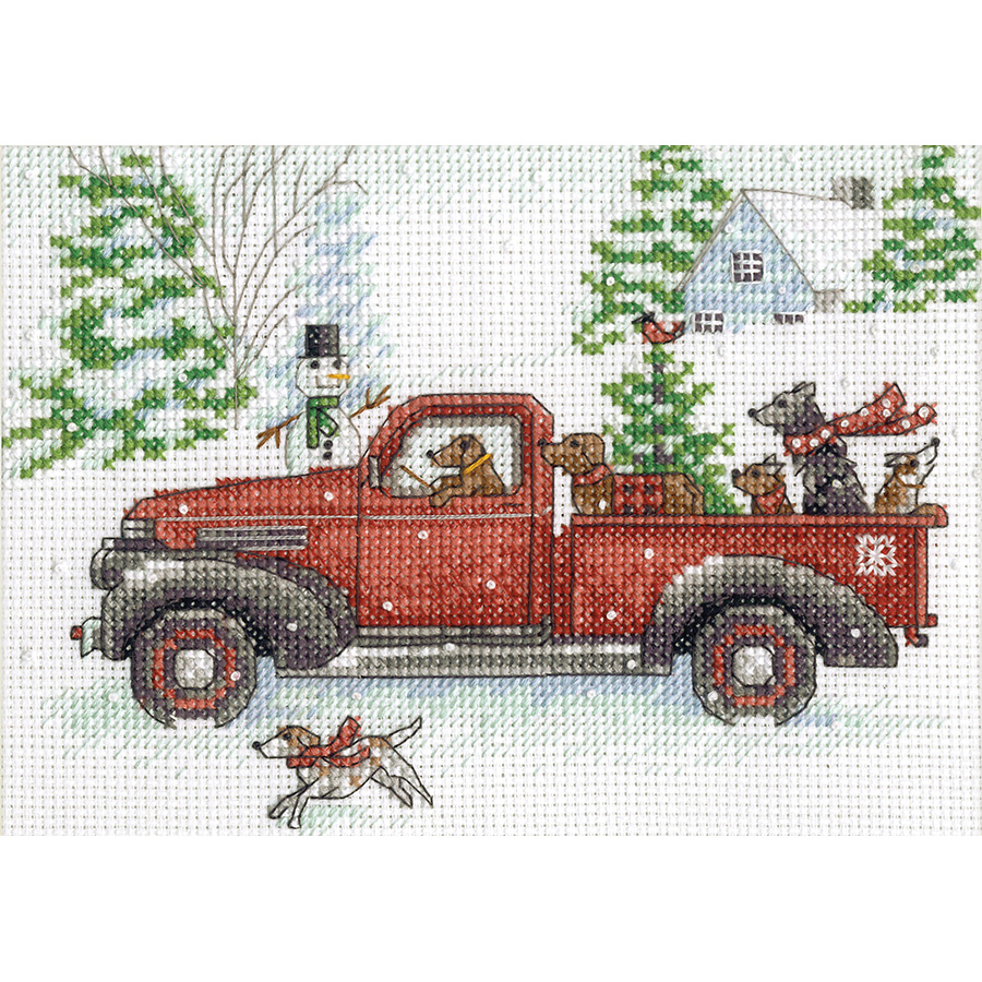 Kit Broderie Point De Croix Londres 14CT - 40x50cm, Tissu Imprimé, Fils Inclus - Pour Débutants Et Adultes, Loisir Créatif
