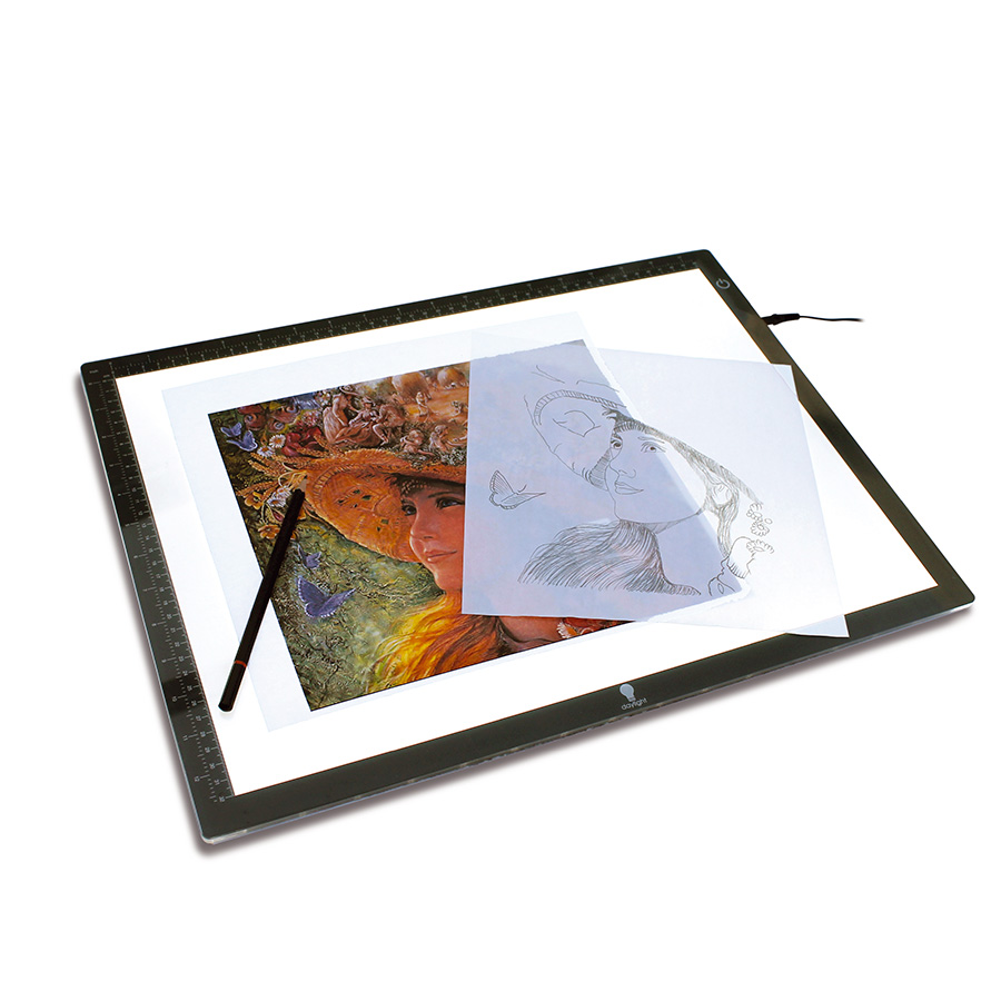 Table lumineuse à dessin A3 - 30 x 43 cm - LightPad A940 - Table lumineuse  - Creavea