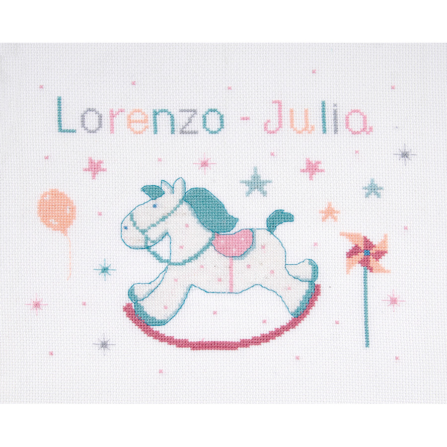 Kit Point De Croix Tableau De Naissance Baby Stars Dmc Kit Point De Croix Tableau De Naissance Baby Stars Dmc
