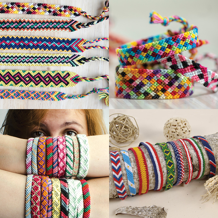 Graine Creative - 12 echevettes - fils bracelets brésiliens - 7 m - berlingot Pas Cher La Réunion | Bureau Vallée