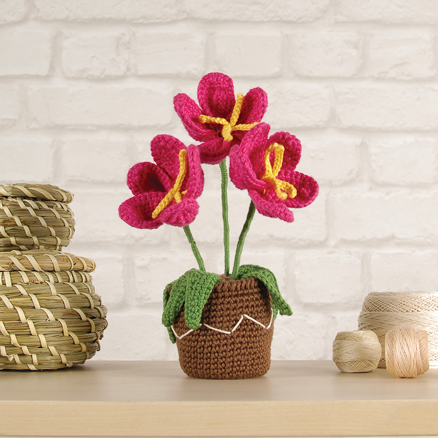 Kit de crochet pour sous-verre en pot,Kit de crochet pour débutants
