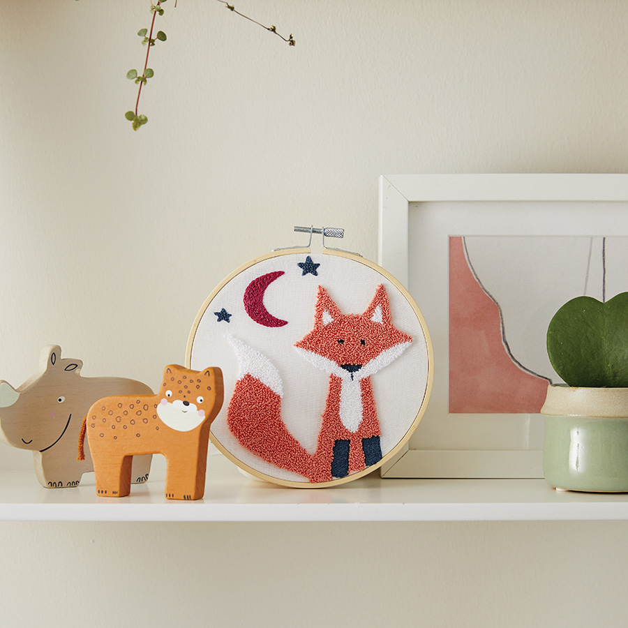 WOWDECOR Kit De Broderie Au Point De Croix Pour Adultes Et Enfants, Chats, Animaux De Noël, Chiens Amusants, Estampillé 11 CT à Faire à L'aiguille, Facile Pour Débutants (loup