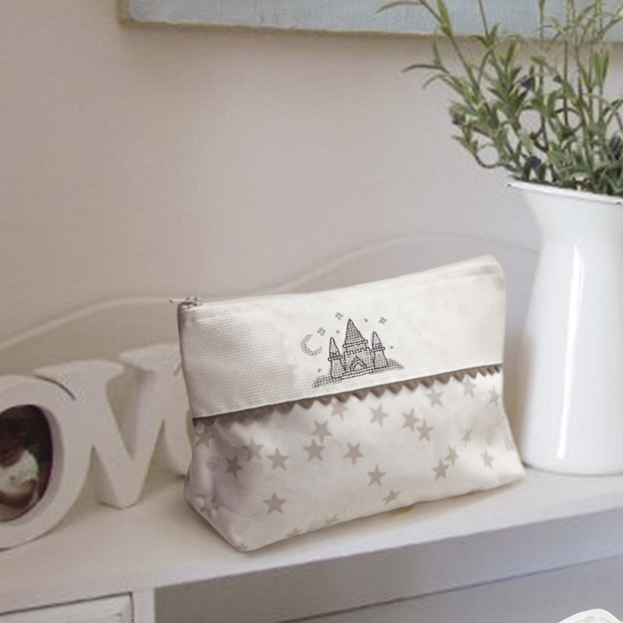 Grande trousse de toilette ethnique - Créations d'Eve
