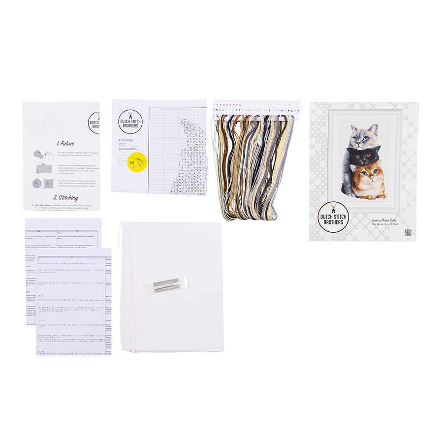 Dutch Stitch Brothers - Kit De Point De Croix Compté – Rose Rose 10,2 Cm – Aida – 14 Fils – Avec Anneau En Bois De 10,2 Cm – Pour Débutants – DSB030