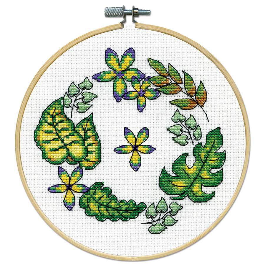 Kit Point De Croix Design Works – Tigre Blanc – 12 X 18 Cm – Neuf