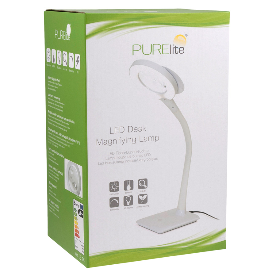 Lampe Bureau LED Jissta Dimmable - Avec Porte-Téléphone, Charge Sans Fil, 3 Modes Luminosité - Blanche
