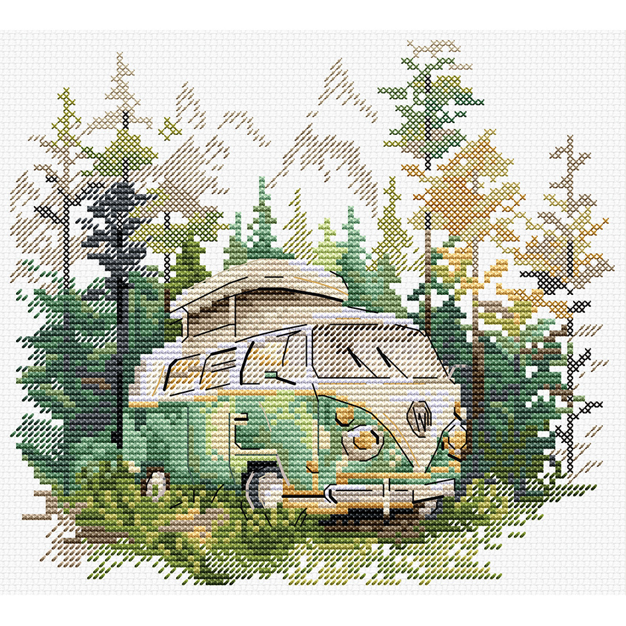 FREEBLOSS Kit De Broderie Au Point De Croix 11CT Pour Adultes