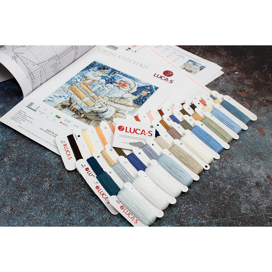 Luca-S Kit de broderie Rêver d'un Noël blanc