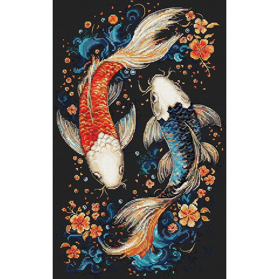 Kit Point De Croix Lucas - Motif Loups Sur Toile Aida 16 - 27x20 Cm - Livré Avec Fil, Aiguille Et Notice Multilingue